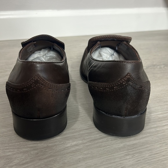 Hugo Boss • mens winged tip loafer leather dress shoes main image 7